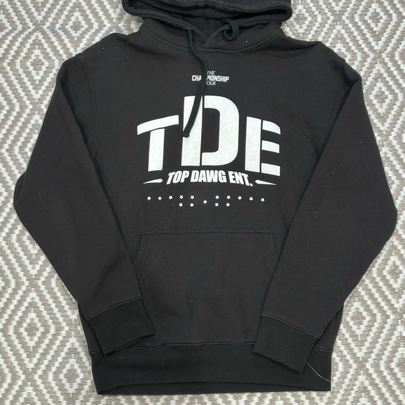 TDE Top Dawg Entertainment The Championship Tour Hoodie Kendrick Lamar Rap - Picture 2 of 3